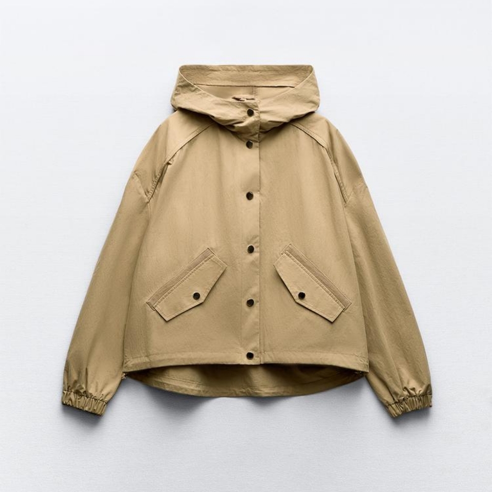 Zara Hooded Technical Jacket - Picture 3 of 7
